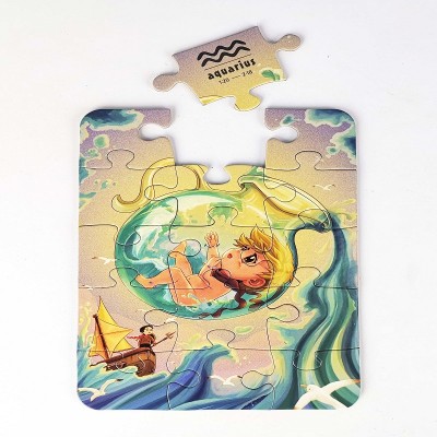 Customized Color Funny Die-Cutting Screen-Printing Sublimation Jigsaw Puzzle Games