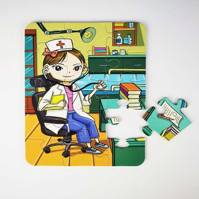 2mm High Quality Matt Lamination Grey Board Art Paper Board Jigsaw Puzzle For Children