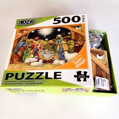 500 Pieces Customized Brain Teaser Coated Paper Jigsaw Puzzle Games For Kids And Adult