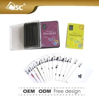 China Factory Wholesale PU Plastic Playing Cards