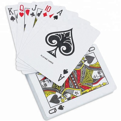 Top Quality Customized Art Core Paper Glossy Varnish Playing Cards Plastic Poker Cards