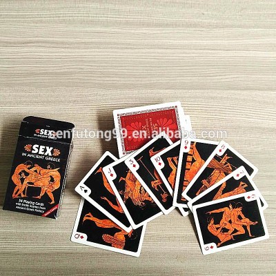 china made funny beautiful paper playing cards with naked girls